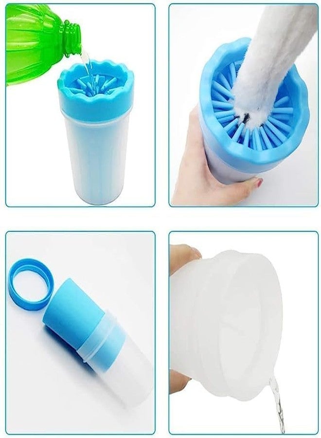 D&C PAWS Portable Pet Grooming Paw Cleaner and Silicone Shampoo Dispenser Bath Brush for Dogs and Puppies (Pack of 2) - Image 3
